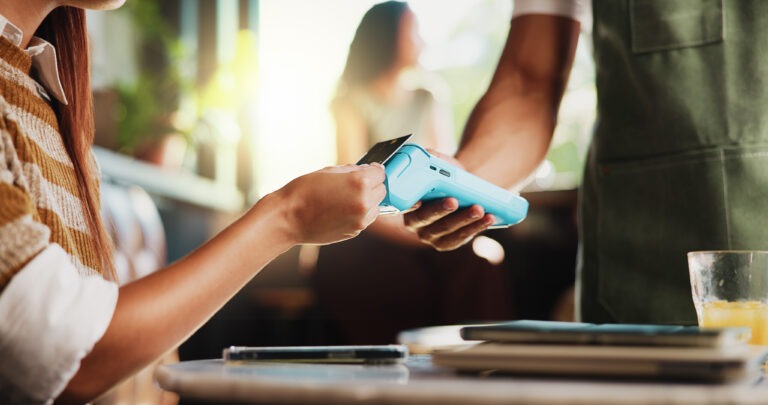 sistema de pagamento via máquina de cartão